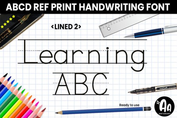 ABCD Ref Lined2: A Font That Brings Classroom Magic to Design