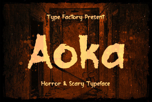 Aoka: The Violent Display Font for Thrillers