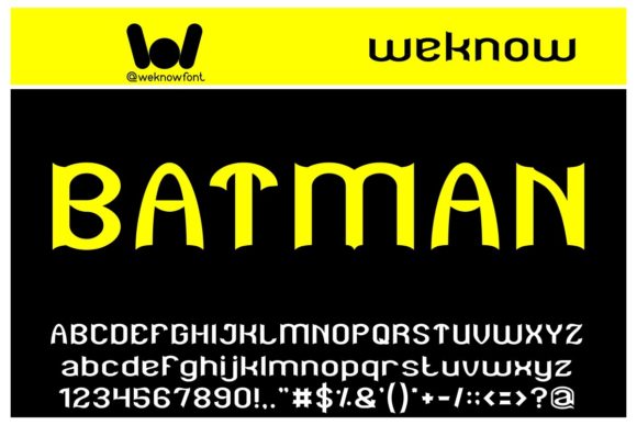 Batman: The Display Font That Commands Attention