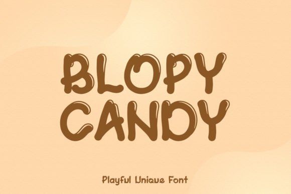 Blopy Candy: A Playful Font for Designs That Pop