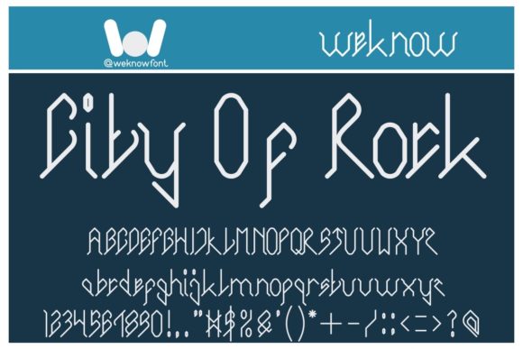 City of Rock: A Display Font for Bold, Unforgettable Branding