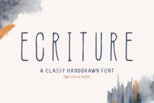 Ecriture: A Display Font with Authentic, Down-to-Earth Style