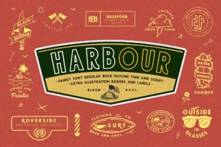 Harbour: A Vintage-Inspired Typeface for Timeless Designs