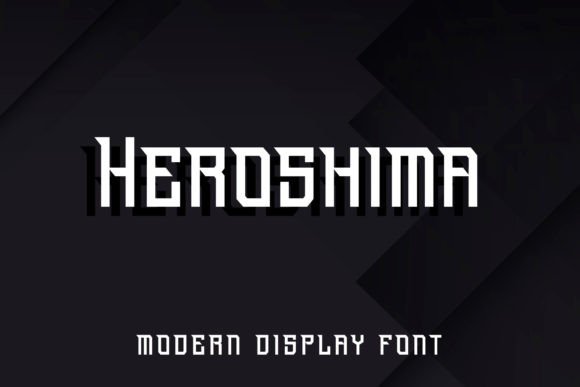 Heroshima: A Modern Display Font for Bold Creative Projects