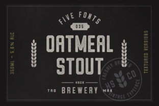 Oatmeal Stout: A Display Font with Artisan Character