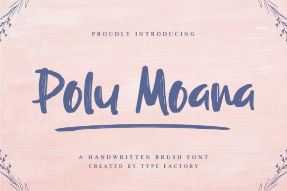 Polu Moana: A Brushed Font That Brings Summer to Your Designs
