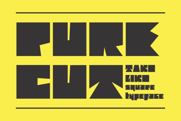 Purecut: The Display Font That Commands Attention