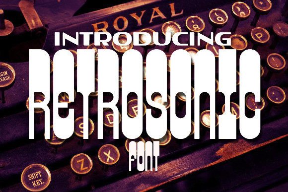 Retrosonic: A Playful Display Font for Creative Projects