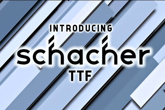 Schacher: A Display Font That Commands Attention