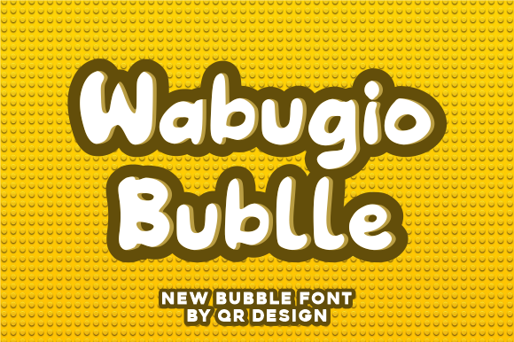 Wabugio Bublle: A Playful Typeface for Charming Projects