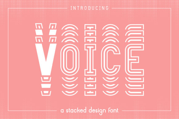 When Letters Overlap: Unleashing Creativity with the Voice Font