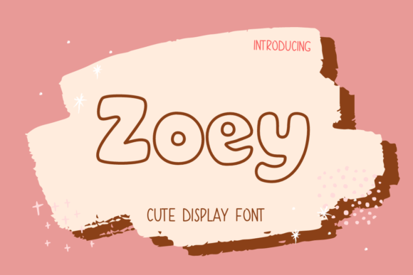 Zoey: The Display Font with a Transparent Edge